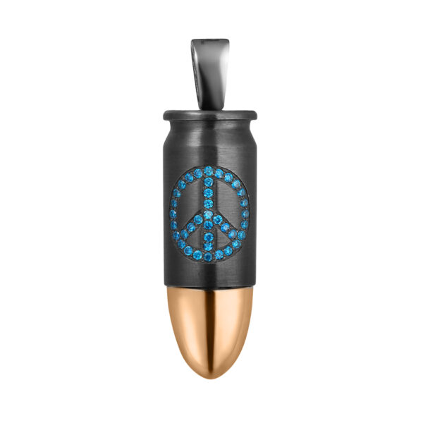 Серебряная подвеска «PEACE» — изображение 2